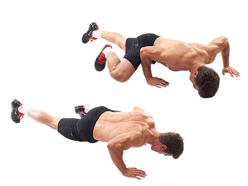 how to perform the dragon walk exercise man showing an example https://get-strong.fit